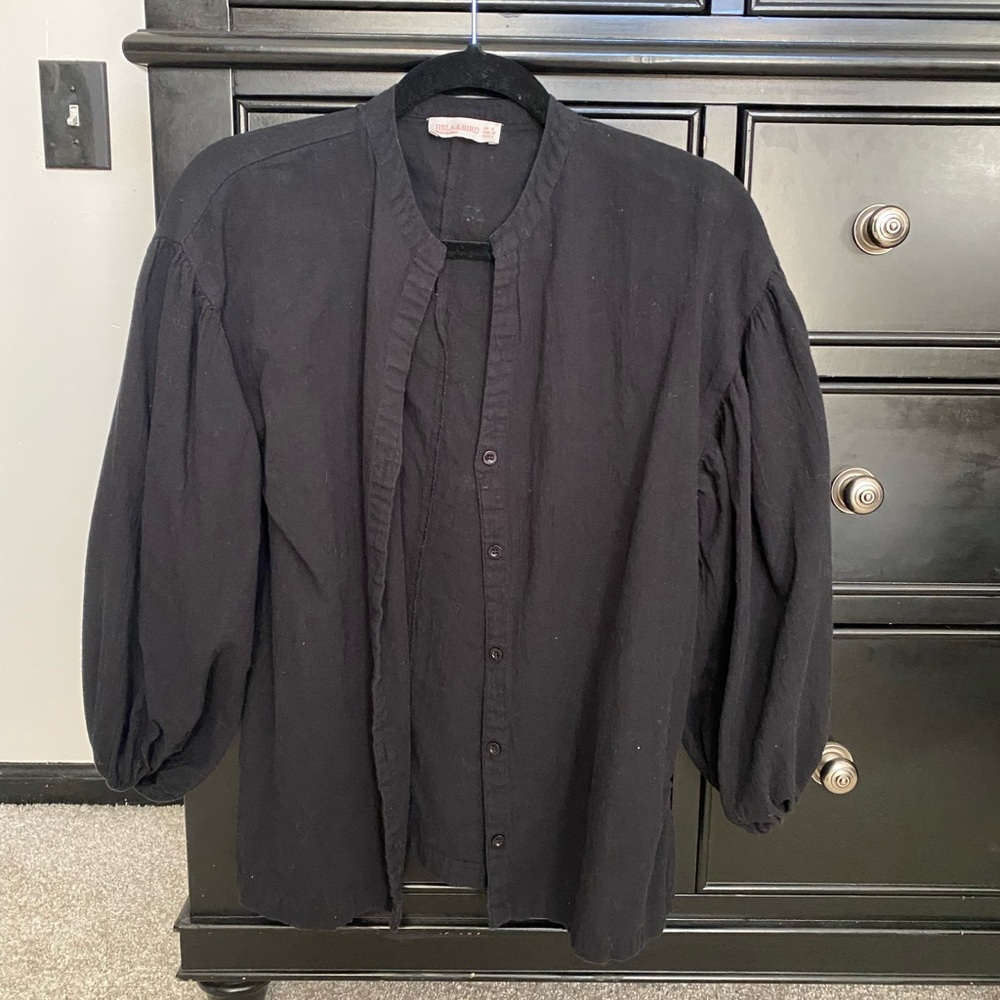 Black button up shirt